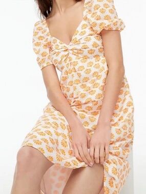J.crew twist front midi dress